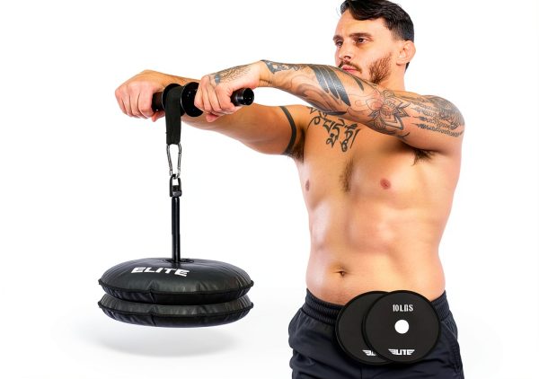 Elite Sports Forearm Strengthener Black Steel Home Gym-1