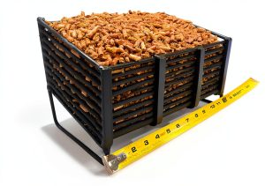 Metal Pellet Basket Wood Stove Heating Cost Effective-0