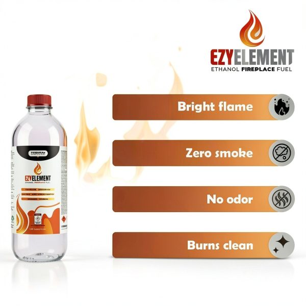 EZYELEMENT Bioethanol Fuel Clean Burning Indoor Outdoor-2