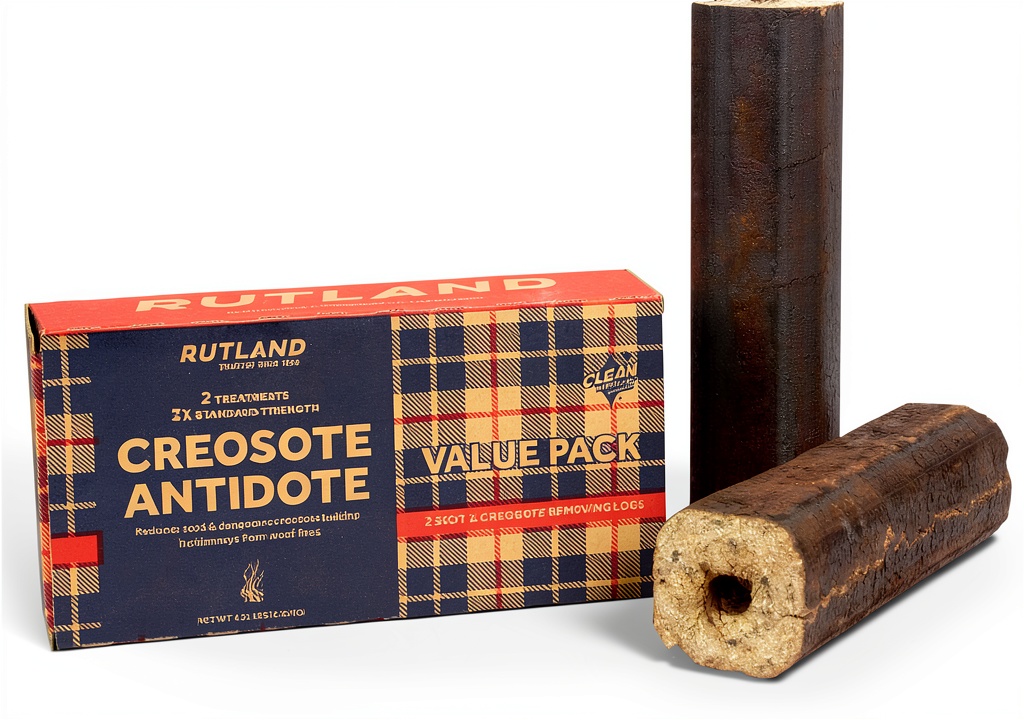 Rutland Creosote Remover Log package and product display