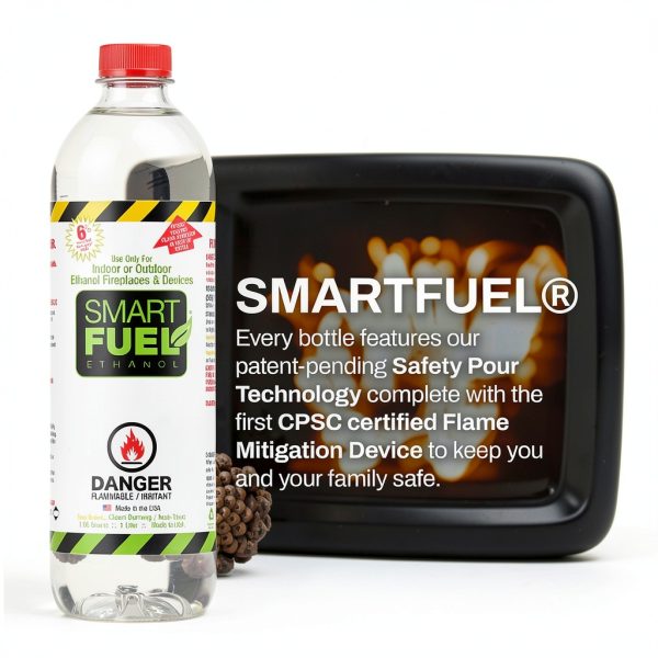 SMART FUEL Bioethanol Fuel Clean Burning Indoor Fireplace-1
