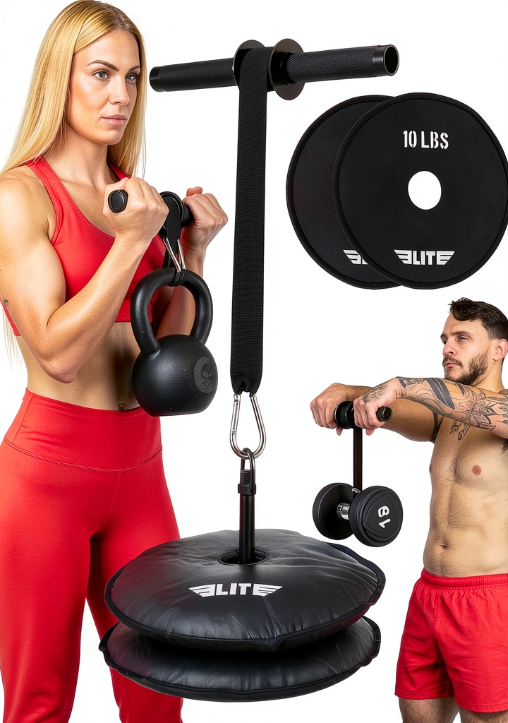 Elite Sports Forearm Strengthener in use during a home workout