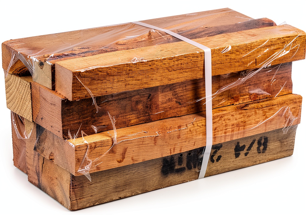 United States Stove Oak Wood Firewood stacked neatly for storage