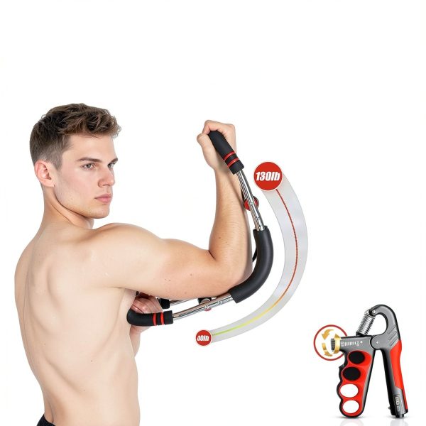 LuxUltra Arm Trainer Grip Strengthener Adjustable Resistance-1
