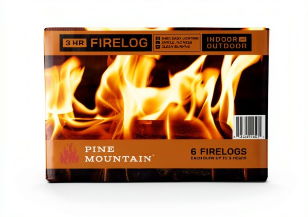 Pine Mountain Fire Log Quick Lighting Clean Burn Fireplace-2