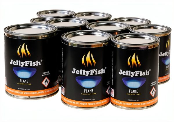 JellyFish Flame Gel Fuel Clean Burning Ethanol Fireplace-0