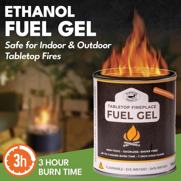 Superior Trading Co Gel Fuel Cans Real Flame Tabletop-1