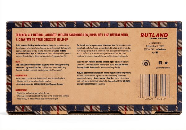 Rutland Creosote Remover Log Unscented Fireplace Cleaner-1