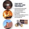 Rutland Creosote Remover Log Unscented Fireplace Cleaner-3