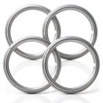 Elite Auto Chrome 14 Inch Chrome Wheel Trim Ring Universal Fit-0