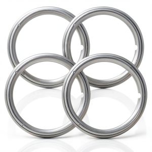 Elite Auto Chrome 14 Inch Chrome Wheel Trim Ring Universal Fit-0