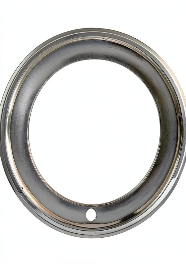 Wheel Trim Ring JEGS Stainless Steel Chrome Plated 14x7 Fit-1