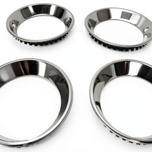 Wheel Trim Ring JEGS Stainless Steel Chrome Plated 14x7 Fit-0