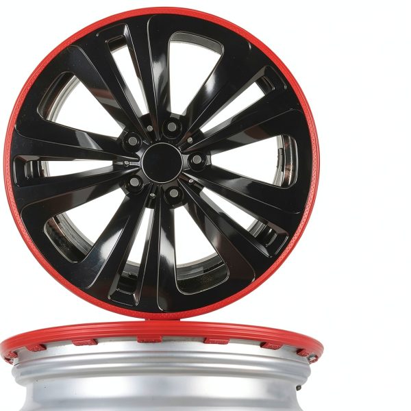 LenTLy Car Tire Rim Protector 16-20 Inch Set Yellow Red White-3