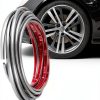 TRUE LINE L Shaped Rim Guard Trim Kit 24ft Silver Gray Universal-0