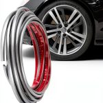 TRUE LINE L Shaped Rim Guard Trim Kit 24ft Silver Gray Universal-0