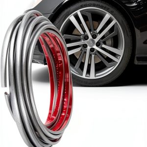 TRUE LINE L Shaped Rim Guard Trim Kit 24ft Silver Gray Universal-0