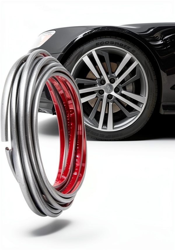 TRUE LINE L Shaped Rim Guard Trim Kit 24ft Silver Gray Universal-0