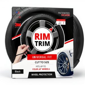 AllFit Automotive Rim Trim Universal Fit Black Wheel Protector-0