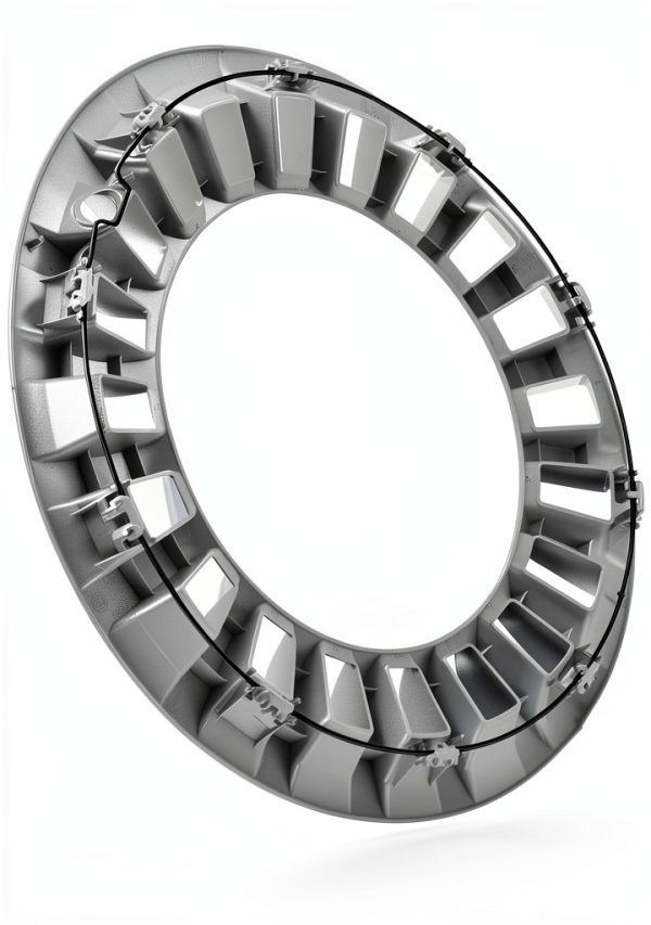 Generic VW Beetle 17-inch Wheel Ring Trim Silver Snap-On 5C0601157B-4