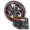 RIMiQ BASiQ Rim Protector Strip Red Universal Fit 24in Wheel Trim-4