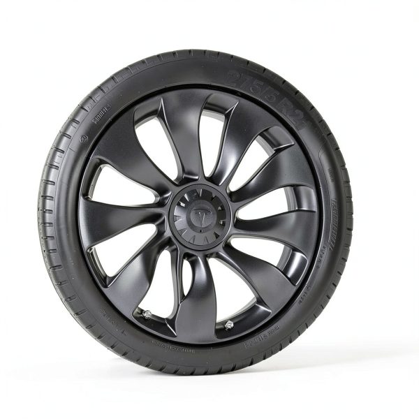 RAYLUXE Tesla Model Y 21 inch Matte Black Wheel Guard Set 4 Piece-3