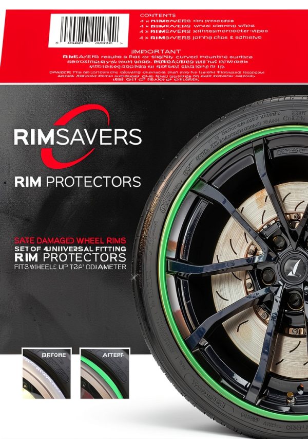 RimSavers Wheel Rim Protector Powder Coated Plastic Yellow Green-0