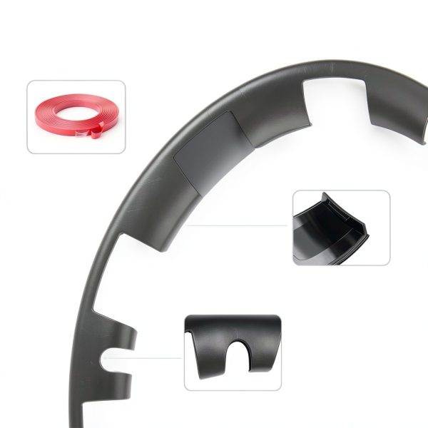 TNIRV Wheel Rim Protector Matte Black 20in for Tesla Model Y-3