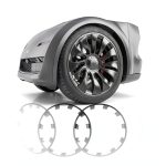Lumlazni Tesla Model Y Wheel Trim 21 Inch Self Adhesive 4 Pack-0