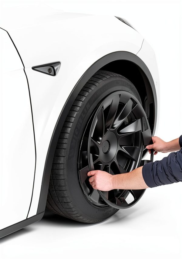 BASENOR Tesla Model Y 20" Rim Guard Snap-On Wheel Protector Juniper-6