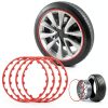 LenTLy Car Tire Rim Protector 16-20 Inch Set Yellow Red White-0