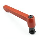 80/20 40-6806 Red L-Handle Bearing Brake Kit - Zinc Adjustable Stop-0
