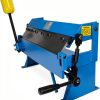 Erie Tools Heavy-Duty 24" Pan and Box Brake w Adjustable Fingers 16-Gauge Steel/Aluminum Capacity 0–135° Bend Range Bench Mount Sheet Metal Brake for Fabrication and Bending-5