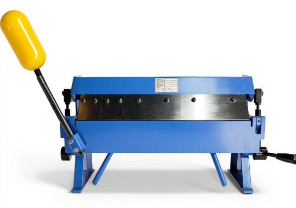 Erie Tools Heavy-Duty 24" Pan and Box Brake w Adjustable Fingers 16-Gauge Steel/Aluminum Capacity 0–135° Bend Range Bench Mount Sheet Metal Brake for Fabrication and Bending-1