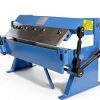 Erie Tools Heavy-Duty 24" Pan and Box Brake w Adjustable Fingers 16-Gauge Steel/Aluminum Capacity 0–135° Bend Range Bench Mount Sheet Metal Brake for Fabrication and Bending-6