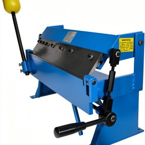 Erie Tools Heavy-Duty 24" Pan and Box Brake w Adjustable Fingers 16-Gauge Steel/Aluminum Capacity 0–135° Bend Range Bench Mount Sheet Metal Brake for Fabrication and Bending-0