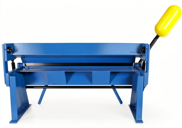 Erie Tools Heavy-Duty 24" Pan and Box Brake w Adjustable Fingers 16-Gauge Steel/Aluminum Capacity 0–135° Bend Range Bench Mount Sheet Metal Brake for Fabrication and Bending-4